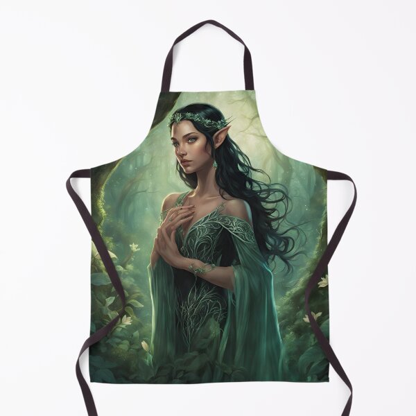 Item preview, Black Elf, Elf girl, Girl, Anime, fantasy, astarion girl, magic, designed and sold by GOLDENGARDENART.
