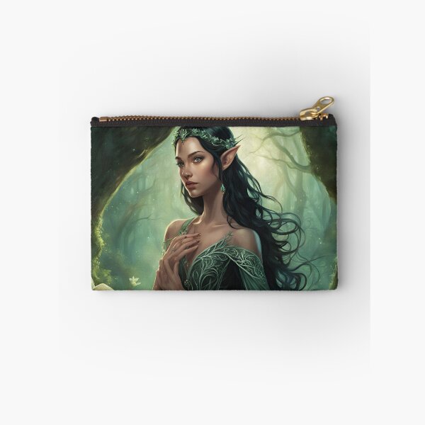 Item preview, Black Elf, Elf girl, Girl, Anime, fantasy, astarion girl, magic, designed and sold by GOLDENGARDENART.