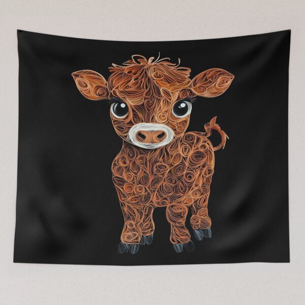 Item preview, Cute Kawaii Baby Calf designed and sold by PrintsByFrank.