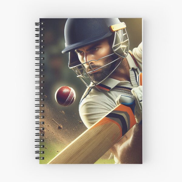 Item preview, Cricket batsman in protective gear with ball coming towards him. designed and sold by homydesign.