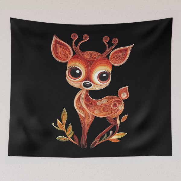 Item preview, Cute Kawaii Baby Fawn designed and sold by PrintsByFrank.