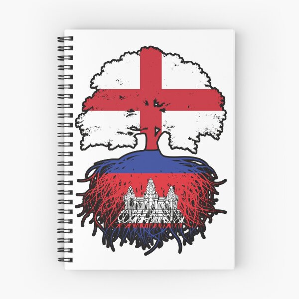 Item preview, Cambodia Cambodian English England Tree Roots Flag designed and sold by FlagX.