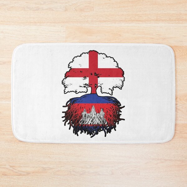 Item preview, Cambodia Cambodian English England Tree Roots Flag designed and sold by FlagX.