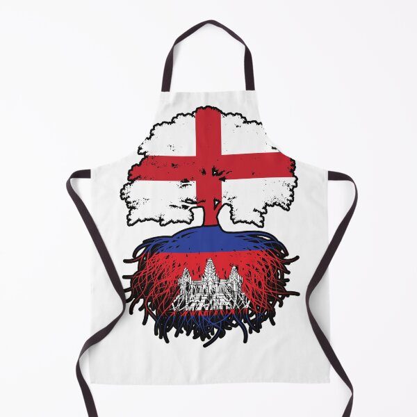 Item preview, Cambodia Cambodian English England Tree Roots Flag designed and sold by FlagX.