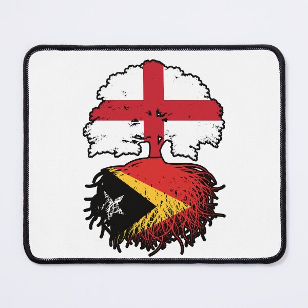 Item preview, East Timor Timorese English England Tree Roots Flag designed and sold by FlagX.