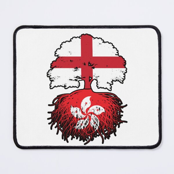 Item preview, Hong Kong Hong Konger English England Tree Roots Flag designed and sold by FlagX.