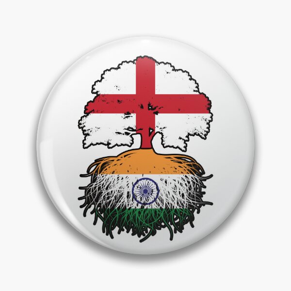 Item preview, India Indian English England Tree Roots Flag designed and sold by FlagX.