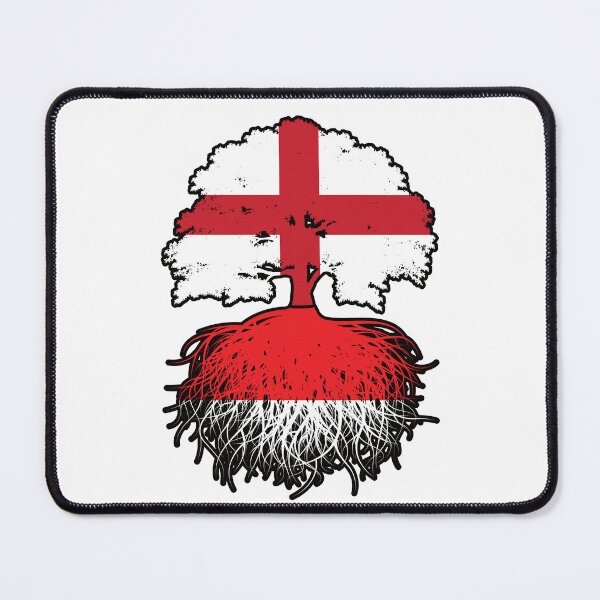 Item preview, Indonesia Indonesian English England Tree Roots Flag designed and sold by FlagX.
