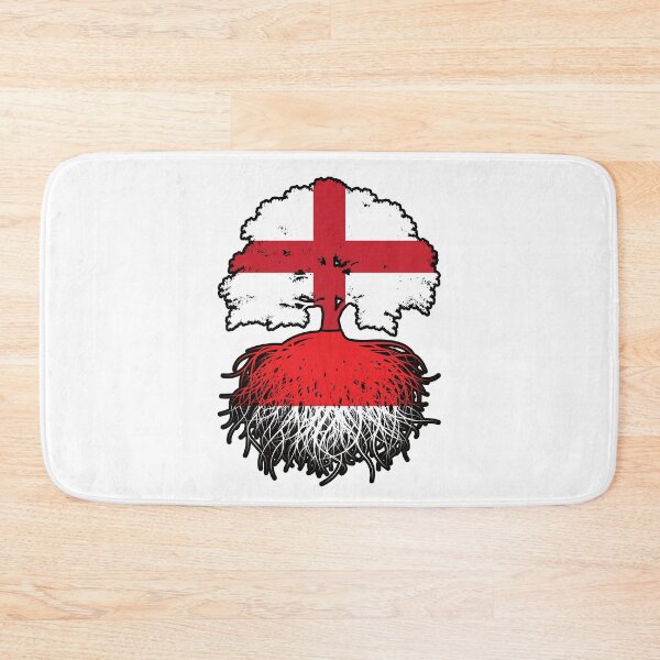 Artikelvorschau, Indonesien Indonesisch Englisch England Baum Wurzeln Flagge entworfen und verkauft von FlagX.
