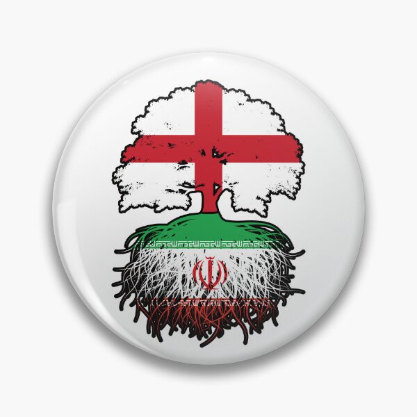 Item preview, Iran Iranian English England Tree Roots Flag designed and sold by FlagX.