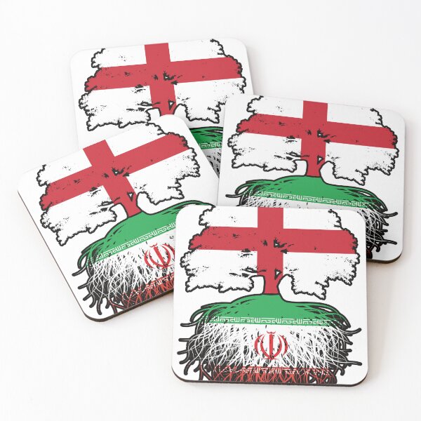 Item preview, Iran Iranian English England Tree Roots Flag designed and sold by FlagX.