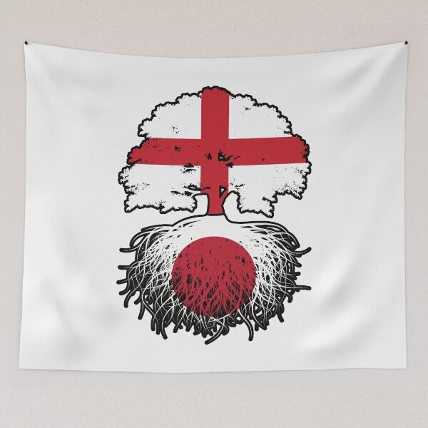 Item preview, Japan Japanese English England Tree Roots Flag designed and sold by FlagX.