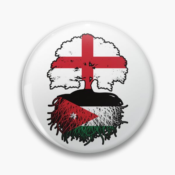 Item preview, Jordan Jordanian English England Tree Roots Flag designed and sold by FlagX.