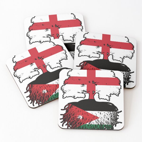 Item preview, Jordan Jordanian English England Tree Roots Flag designed and sold by FlagX.
