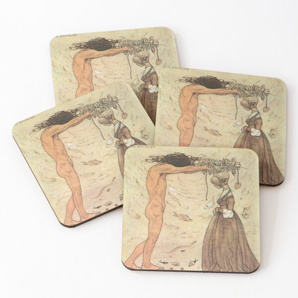 Item preview, Agneta and the Sea King - John Bauer designed and sold by forgottenbeauty.
