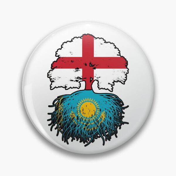 Item preview, Kazakhstan Kazakh English England Tree Roots Flag designed and sold by FlagX.