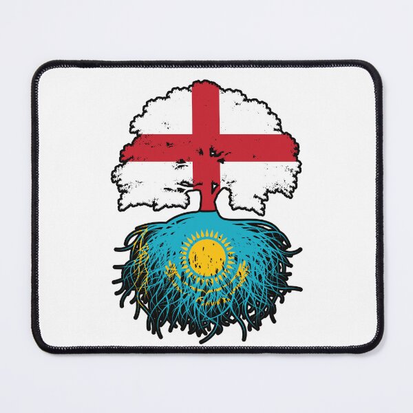 Item preview, Kazakhstan Kazakh English England Tree Roots Flag designed and sold by FlagX.