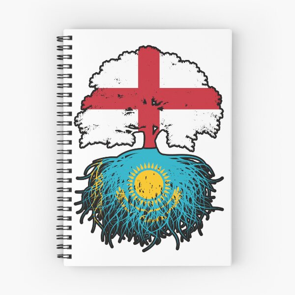 Item preview, Kazakhstan Kazakh English England Tree Roots Flag designed and sold by FlagX.