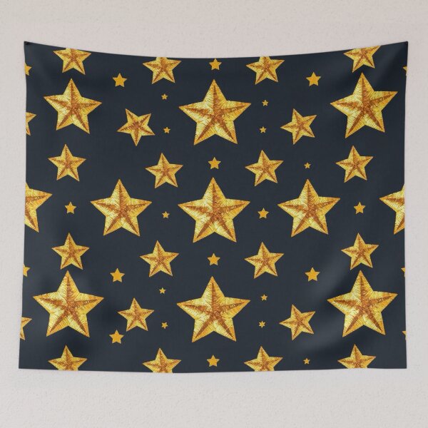 Item preview, Luxe Gold Stars Pattern designed and sold by vstronaut1.