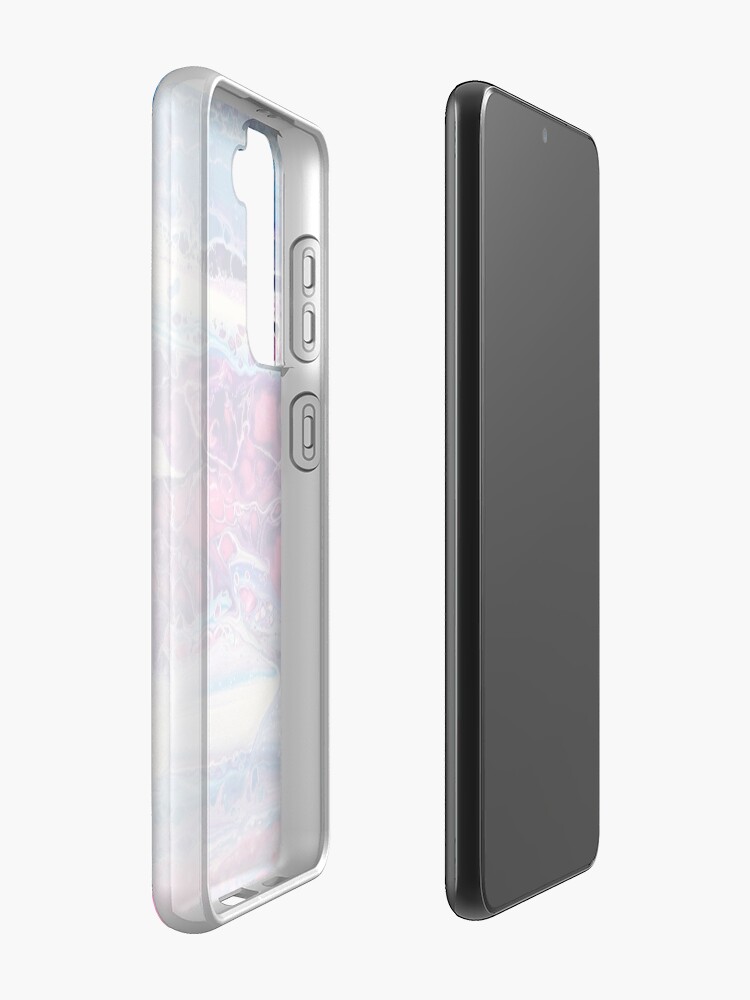 Coque Samsung Galaxy ''Peinture originale rose & violet' : autre vue