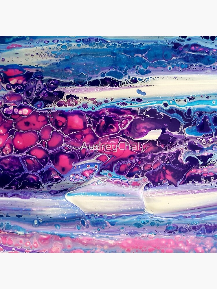 « Peinture originale rose & violet » par AudreyChal