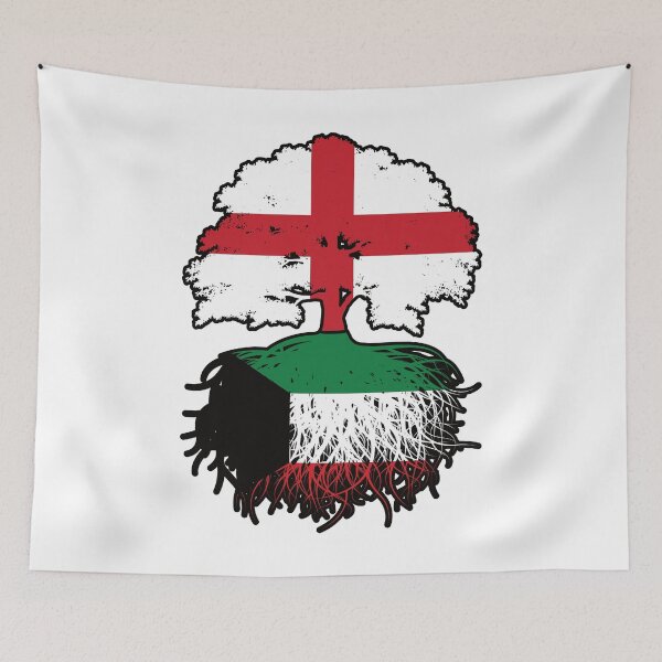Item preview, Kuwait Kuwaiti English England Tree Roots Flag designed and sold by FlagX.