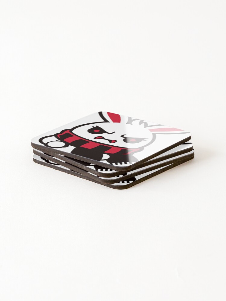 Thumbnail 4 of 5, Coasters (Set of 4), Mad Scarf Rabbit designed and sold by funspms.