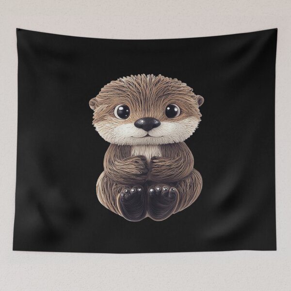 Artikelvorschau, Süßer Kawaii Baby-Seeotter entworfen und verkauft von PrintsByFrank.