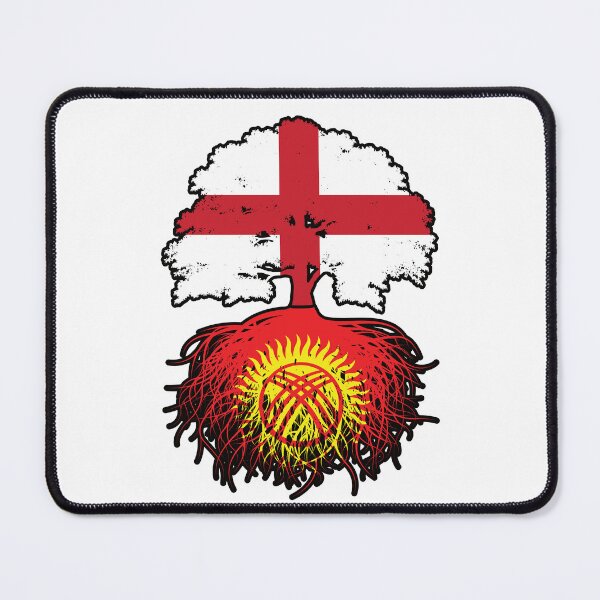Item preview, Kyrgyzstan Kirghiz English England Tree Roots Flag designed and sold by FlagX.