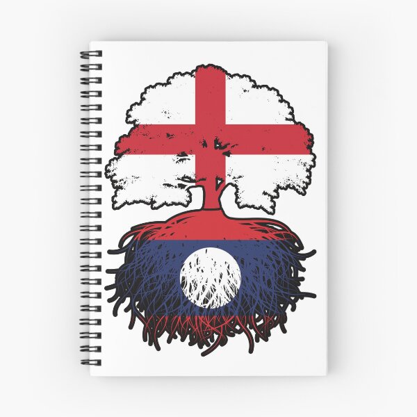 Item preview, Laos Laotian English England Tree Roots Flag designed and sold by FlagX.