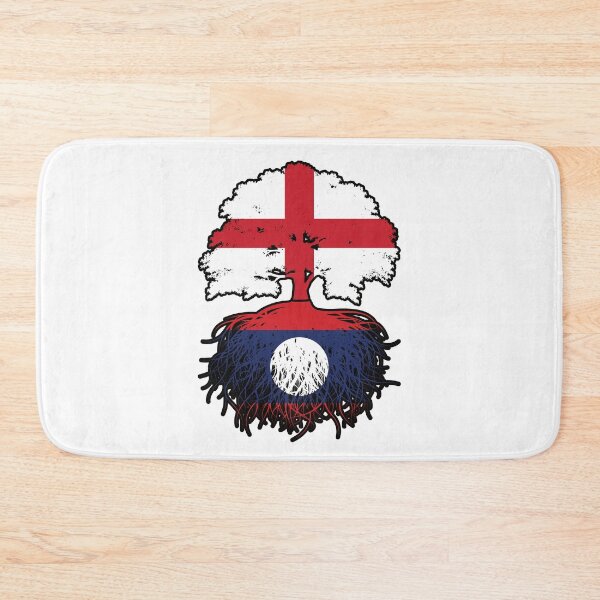 Item preview, Laos Laotian English England Tree Roots Flag designed and sold by FlagX.
