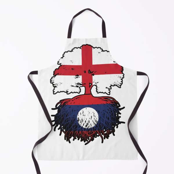 Item preview, Laos Laotian English England Tree Roots Flag designed and sold by FlagX.