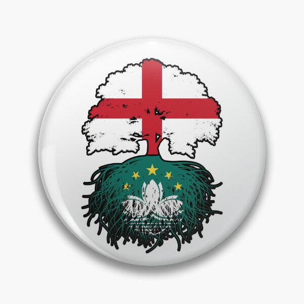 Item preview, Macau Macanese English England Tree Roots Flag designed and sold by FlagX.