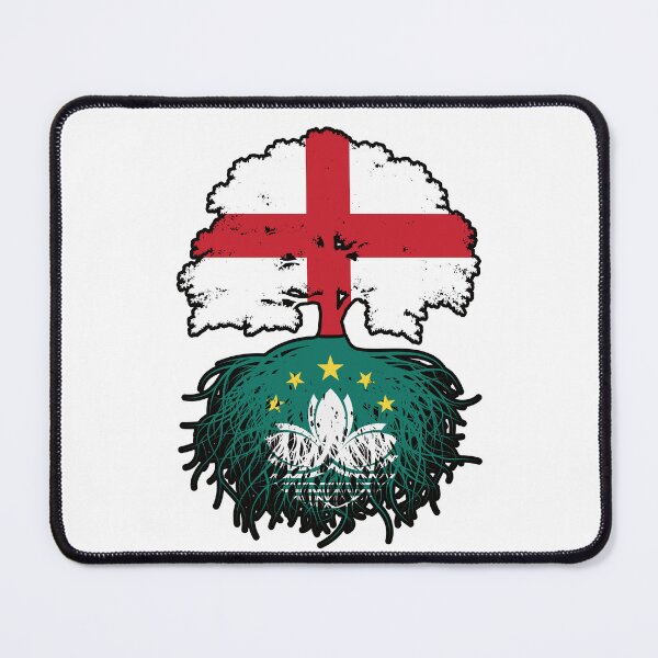 Item preview, Macau Macanese English England Tree Roots Flag designed and sold by FlagX.