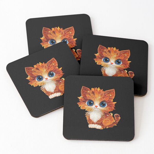 Aperçu de l'œuvre Un adorable petit chat kawaii créée et vendue par PrintsByFrank.