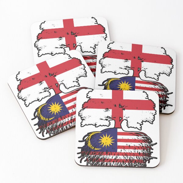 Item preview, Malaysia Malaysian English England Tree Roots Flag designed and sold by FlagX.