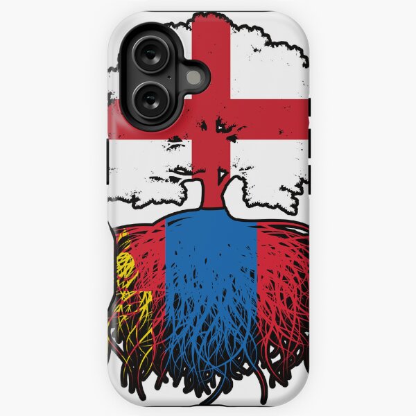 Aperçu de l'œuvre Drapeau de racines d'arbres de Mongolie Anglais Mongol Angleterre créée et vendue par FlagX.
