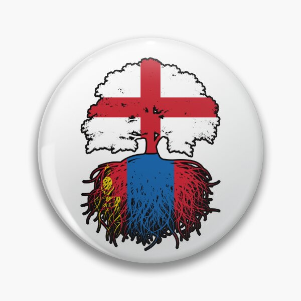 Item preview, Mongolia Mongolian English England Tree Roots Flag designed and sold by FlagX.
