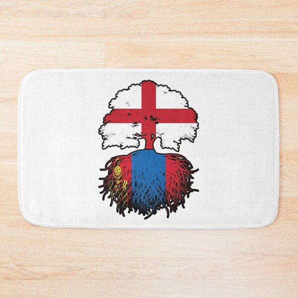Item preview, Mongolia Mongolian English England Tree Roots Flag designed and sold by FlagX.