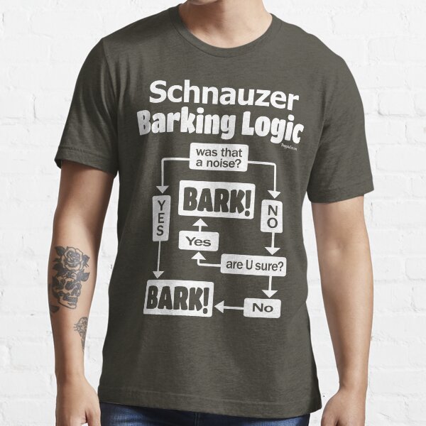 Item preview, Schnauzer Barking Logic designed and sold by doggination.