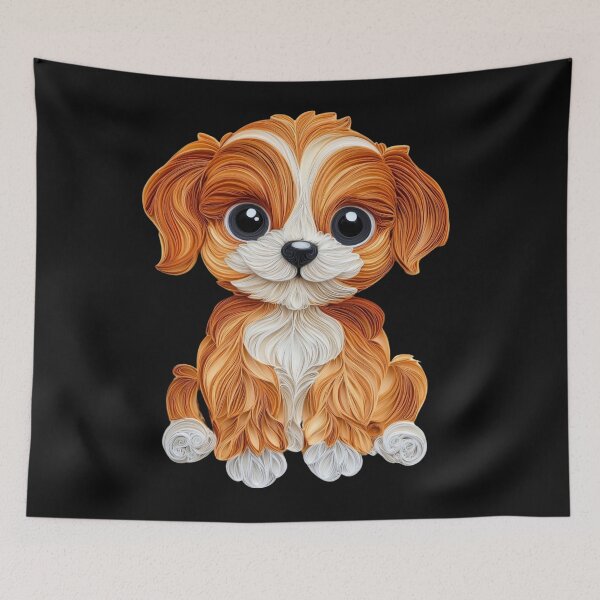 Item preview, Cute Kawaii Baby Puppy designed and sold by PrintsByFrank.