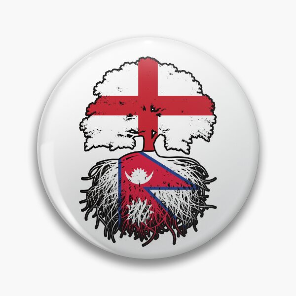 Item preview, Nepal Nepalese English England Tree Roots Flag designed and sold by FlagX.