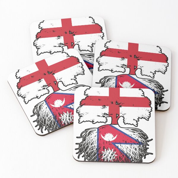 Item preview, Nepal Nepalese English England Tree Roots Flag designed and sold by FlagX.