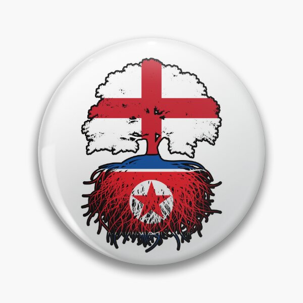Item preview, North Korea North Korean English England Tree Roots Flag designed and sold by FlagX.