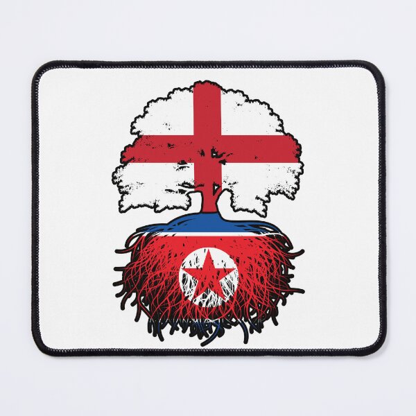 Item preview, North Korea North Korean English England Tree Roots Flag designed and sold by FlagX.