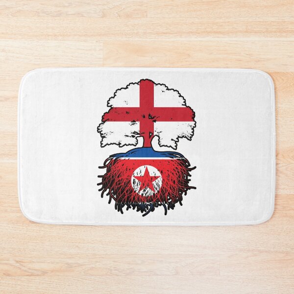 Item preview, North Korea North Korean English England Tree Roots Flag designed and sold by FlagX.