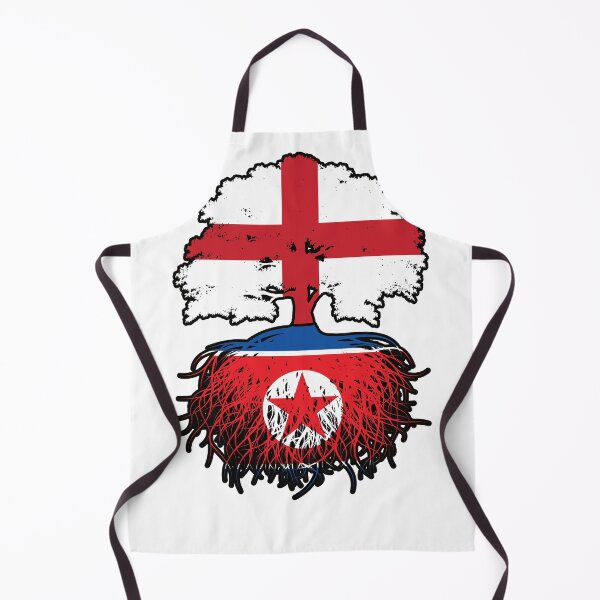 Item preview, North Korea North Korean English England Tree Roots Flag designed and sold by FlagX.