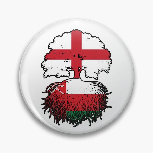 Item preview, Oman Omani English England Tree Roots Flag designed and sold by FlagX.