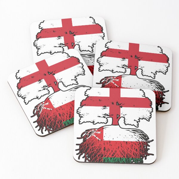 Item preview, Oman Omani English England Tree Roots Flag designed and sold by FlagX.