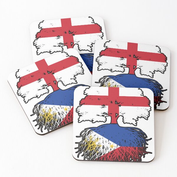 Item preview, Philippines Filipino English England Tree Roots Flag designed and sold by FlagX.
